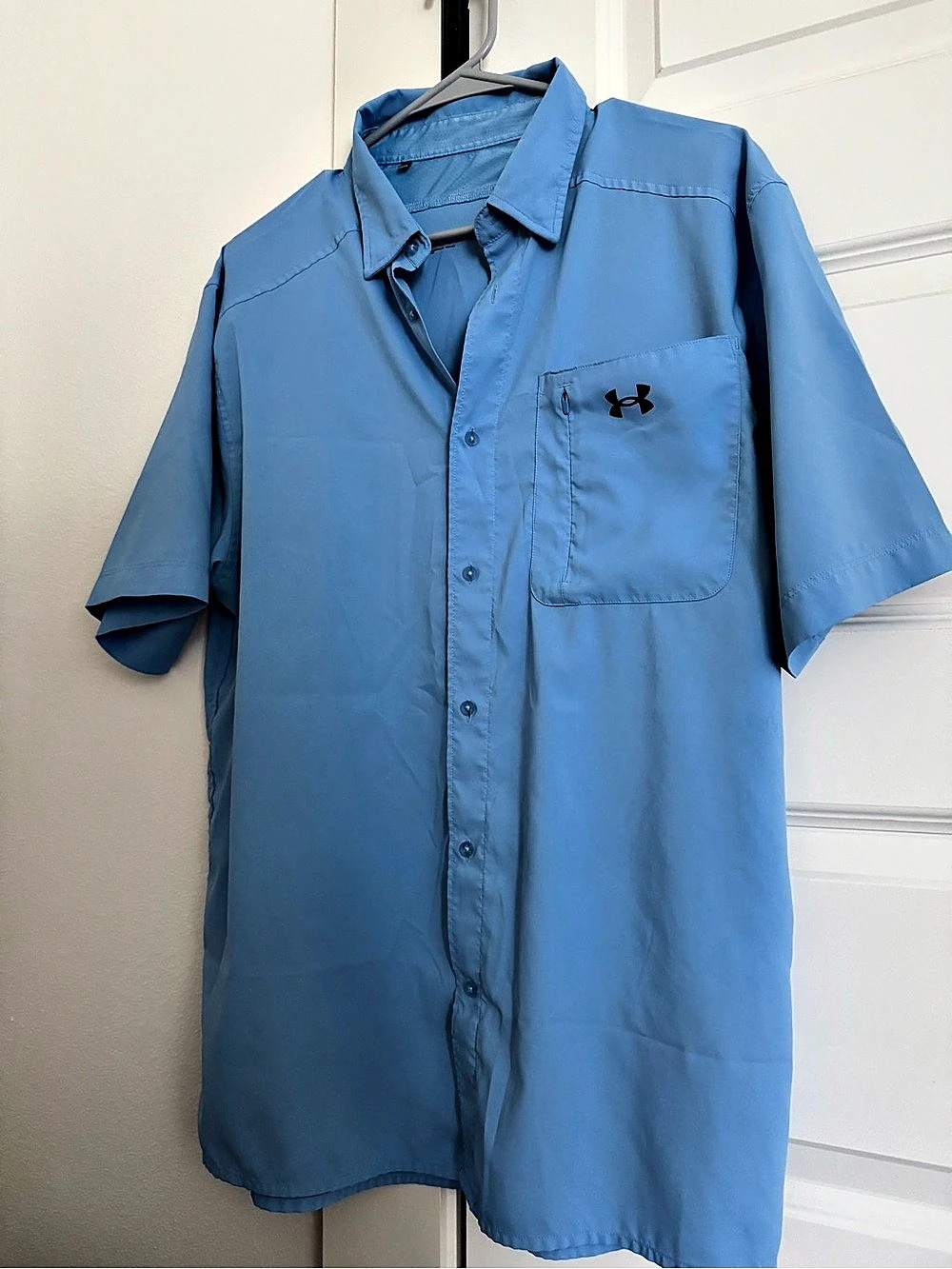 Under Armour Tipped Coupe 2.0 Short Sleeve Shirt in Blue Large Like